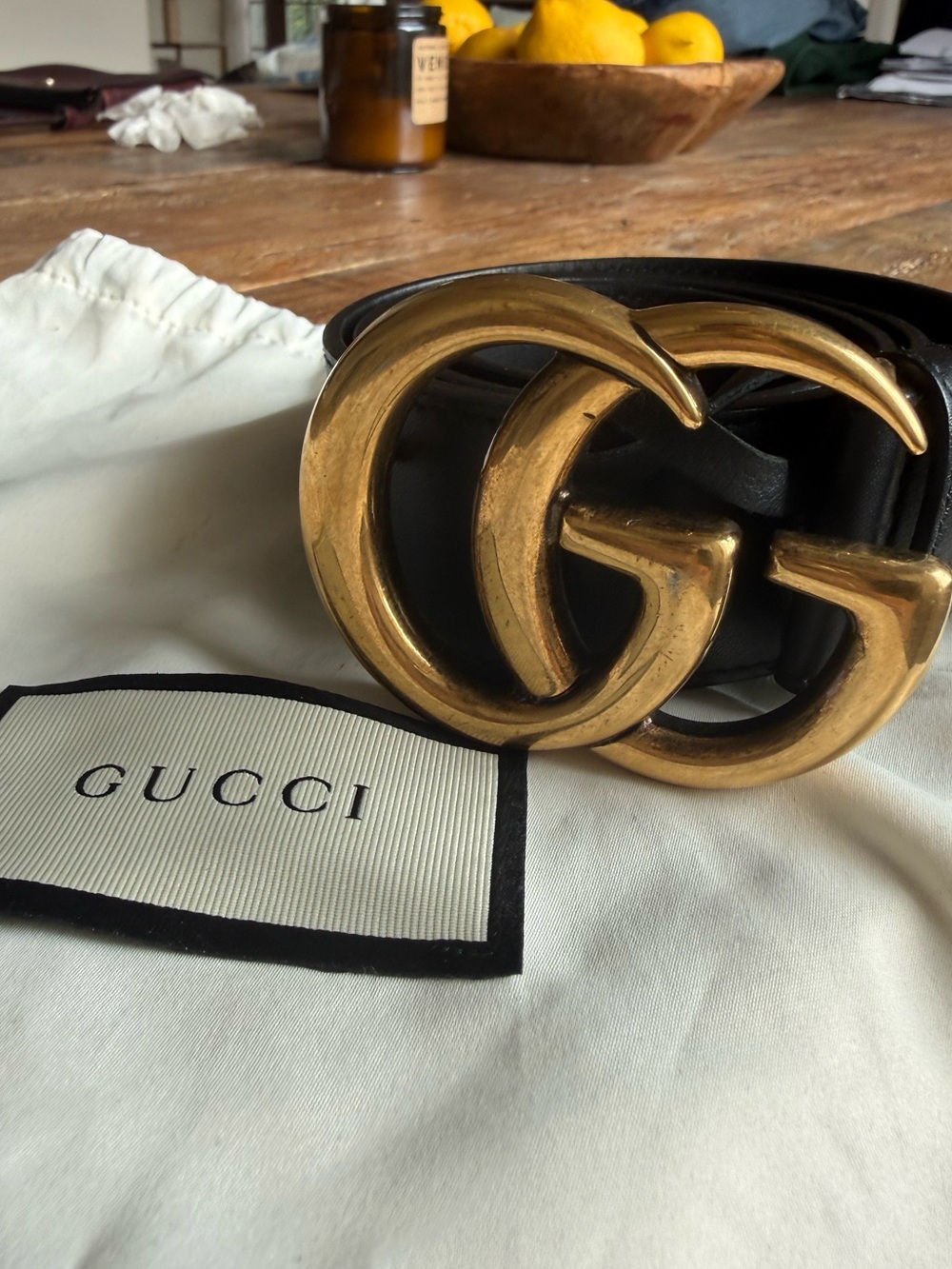 Gucci GG Marmont Wide Leather Belt - Picture 5 of 5